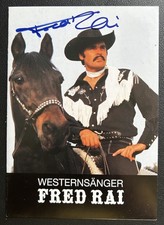 Fred rai autogrammkarte - fred,