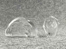 Set aus Mats Jonasson Glasfiguren Tiger/Ente Schweden