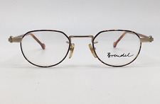 Brendel Brille Damen rund kleine Gläser Crown Panto gold 1980er 4569