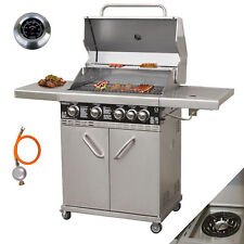 Gasgrill Edelstahl Vaiko 4 Brenner VA Konstruktion Grillstation Grillwagen 4+1