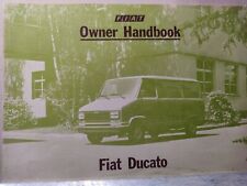 Fiat Ducato Original1983 Owners Manual Uso e Manutenzione Fahrerhandbuch English