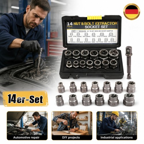 14tlg schraubenausdreher set - schraubenausdreher,
