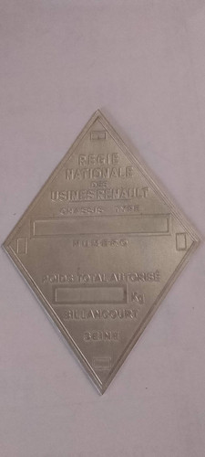Typenschild renault schild - renault, r4