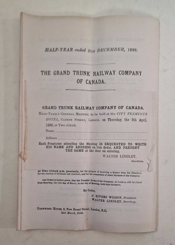 Grand trunk railway - grand,