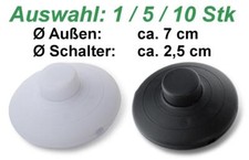 Fußschalter rund schwarz weiß weiss 2A 250V Stehlampe Schalter Tretschalter