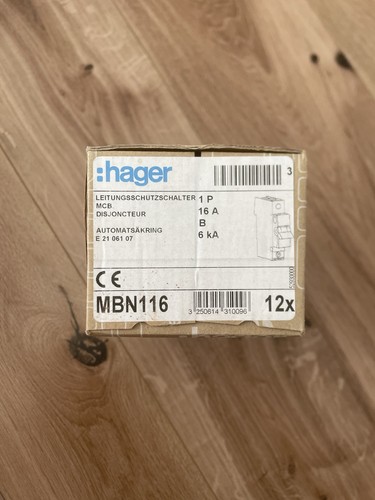 Hager mbn 116 b16 - hager,