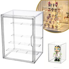 Acryl Vitrine 4 Stufen Staubdicht Schaukasten für Minifiguren Schaukasten Vitrin