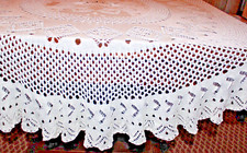 Tischdecke gestrickt Ø 1,60m