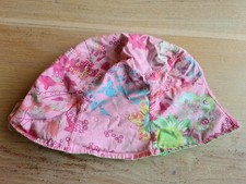 Jako-o Wendehut rosa Blümchen / grün uni 52 54 Blümchen Hut Sommerhut