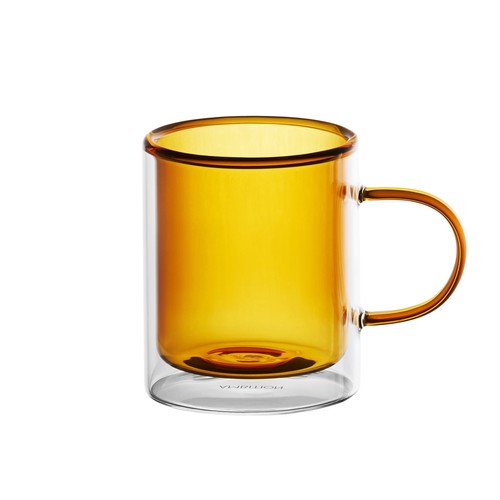 Doppelwandige glas mit henkel - doppelwandige,