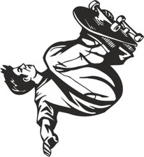 SK16 Skateboard Aufkleber