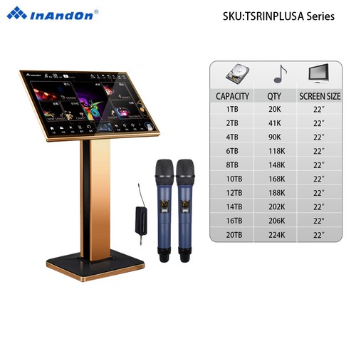 Mic inandon karaoke - 22", player