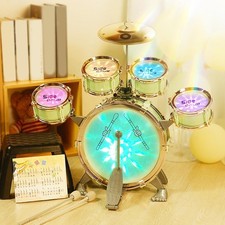 Kinder Drum Set Jazz Drum Kit Leichte Pädagogische Musikinstrumente Spielzeug