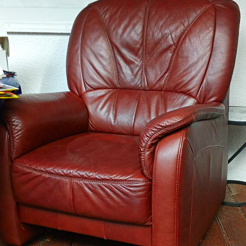 Brauner ledersessel sitzer - brauner,