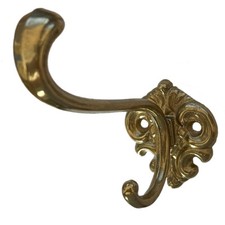 Kleiderhaken Garderobenhaken Vintage Antik Messing Flurhaken Wandhaken Huthaken
