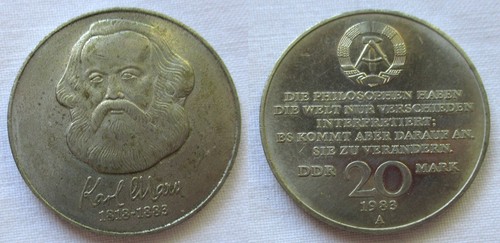 Ddr gedenk münze - ddr, 20
