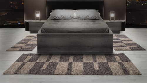 Shaggy hochflor bettumrandung - shaggy,