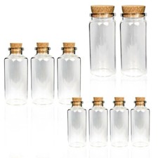 Fläschchen glas mit korken - mit,