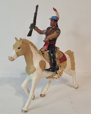 SCHLEICH / HASBRO INDIANER AUF PFERD CUSTOM UNIKAT