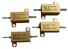 4 Stück 0,22 Ohm 10 Watt 1% Hochlastwiderstand 10W VISHAY / DALE RH-10 Konvolut