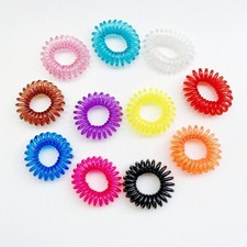 20x Haargummis Spirale Telefonkabel Kinder Haarband Zopfgummi bunt elastisch Set