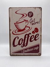Blechschild coffee 20x30cm - blechschild,