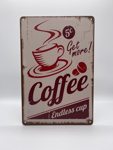 Blechschild coffee 20x30cm - coffee,