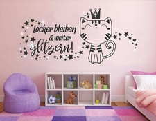 Wandtattoo Katze Wandtattoo jugendzimmer Mädchen Wandtattoo Wohnzimmer pkm469
