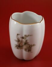 Rosenthal - Ronson Varaflame "Colonial Rose" Vase Minivase H. 8 cm Rose Goldrand