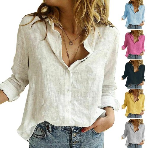 Damen langarm revers bluse - damen,