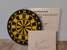 Rarität: Rhinotussal Dartscheibe, beidseitig bespielbar, Nostalgie
