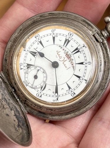 Osmanische uhr aus - uhr, silber