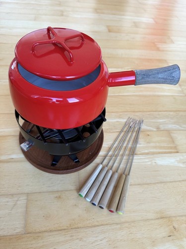 Vintage fondueset rot dansk - rot,