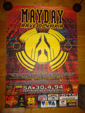 MAYDAY – Rave Olympia 1994 – A0 Poster Original Dortmund Westfalenhalle – Techno