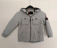 Next Jacke Regenjacke Kapuze  Unisex Grau Gr. 110