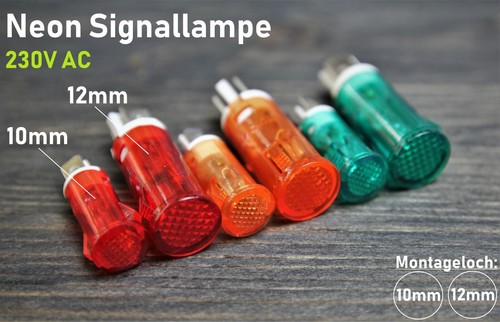 Neon signallampe mm - signallampe,