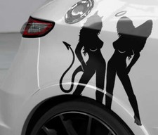 Auto Aufkleber Engel Teufel