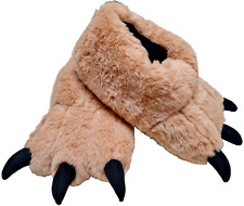 Herren Damen Tatzen Tierhausschuhe Hausschuhe Bärentatzen Tiere Plüsch  Gr 40-45