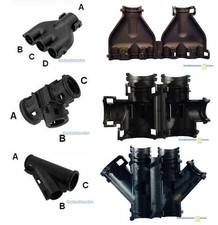 Wellrohr T Y M Verteiler klappbar - für KFZ Wellrohr geschlitzt TWIN 2-teilig