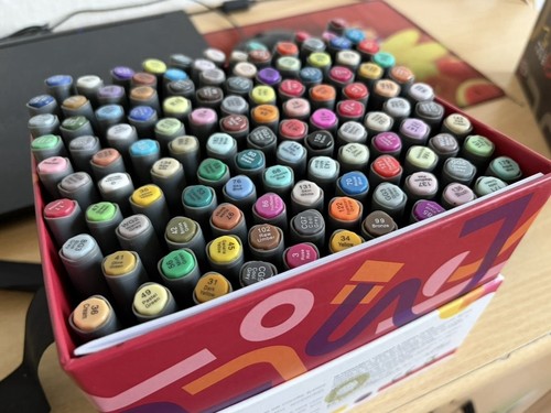 Alkoholmarker set 121 farben - alkoholmarker,