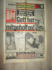 Bild Bildzeitung 8 Seiten 8.11.1963 Das Wunder von Lengede