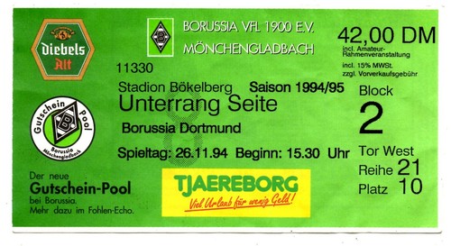 Ticket borussia - ticket, bl