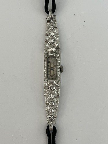 5749 art deco uhr - 5749-, platin