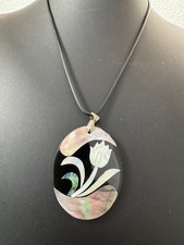 Anhänger  XL Abalone Blatt