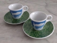 Lavazza Coppa del Mondo 98 2 Espressotassen mit Untertassen