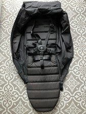 Baby Jogger City Mini 2 Doppelsitzer Stoff schwarz - nur eine Seite - mit Gurt