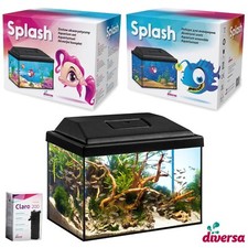 (69,99€/Stk.) diversa Aquarium 12 Liter Startup Set 30 3W LED SPLASH 30x20x20cm/