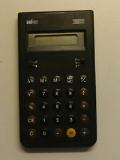 BRAUN Taschenrechner Calculator Rechner 70er Jahre Typ 4993 mit ANLEITUNG