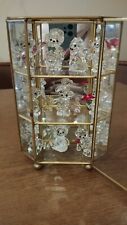 Swarovski kristall Bären Sammlung mit Glasvitrine