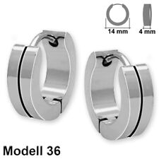 1 Paar Creolen Edelstahl